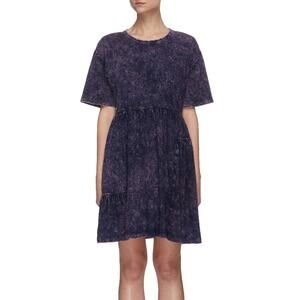 New Ninety Percent Stonewash Mini Dress in Dirty Pink Women's Size XS